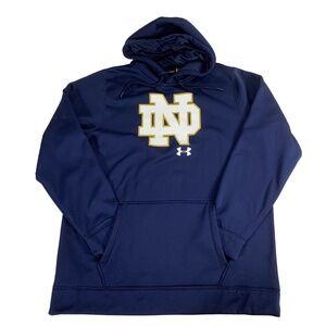 Under Armour Navy Notre Dame Fighting Irish Storm 1 Hoodie Men's 2XL Collegiate